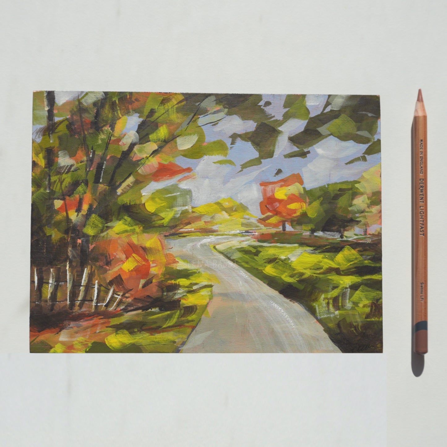 Souvenir de Belgique - Original sur bois