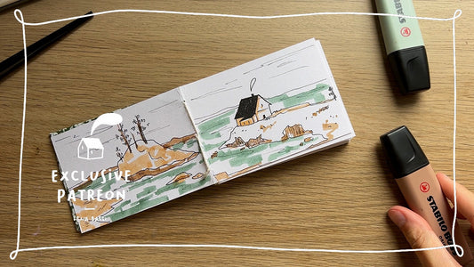 Je rempli un nouveau petit carnet avec vous | DRAW WITH ME