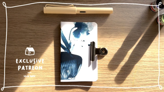 SKETCHBOOK TOUR de ce petit carnet BLEU 🔵 | EXCLUSIVE PATREON MEMBERS
