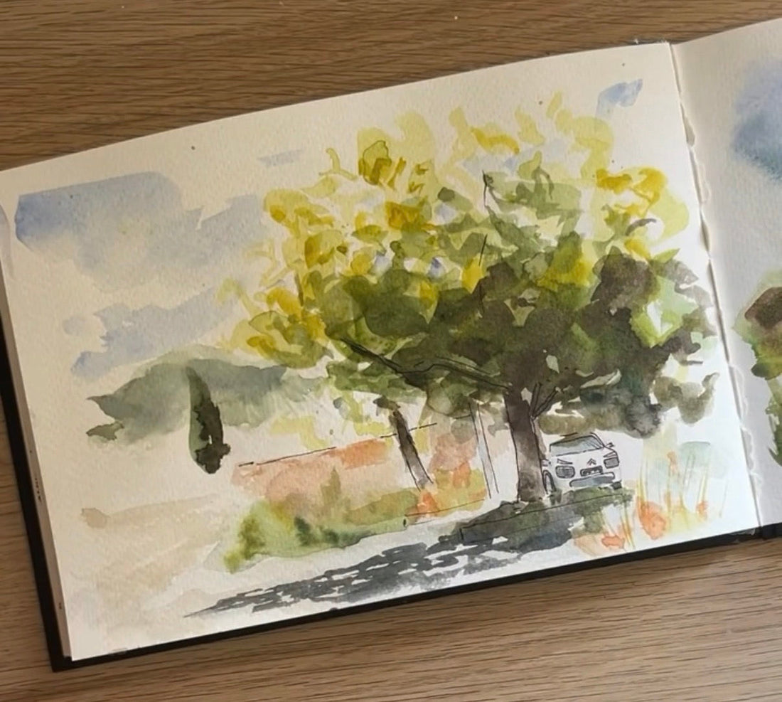Mon carnet d’entraînement a l’aquarelle 📒