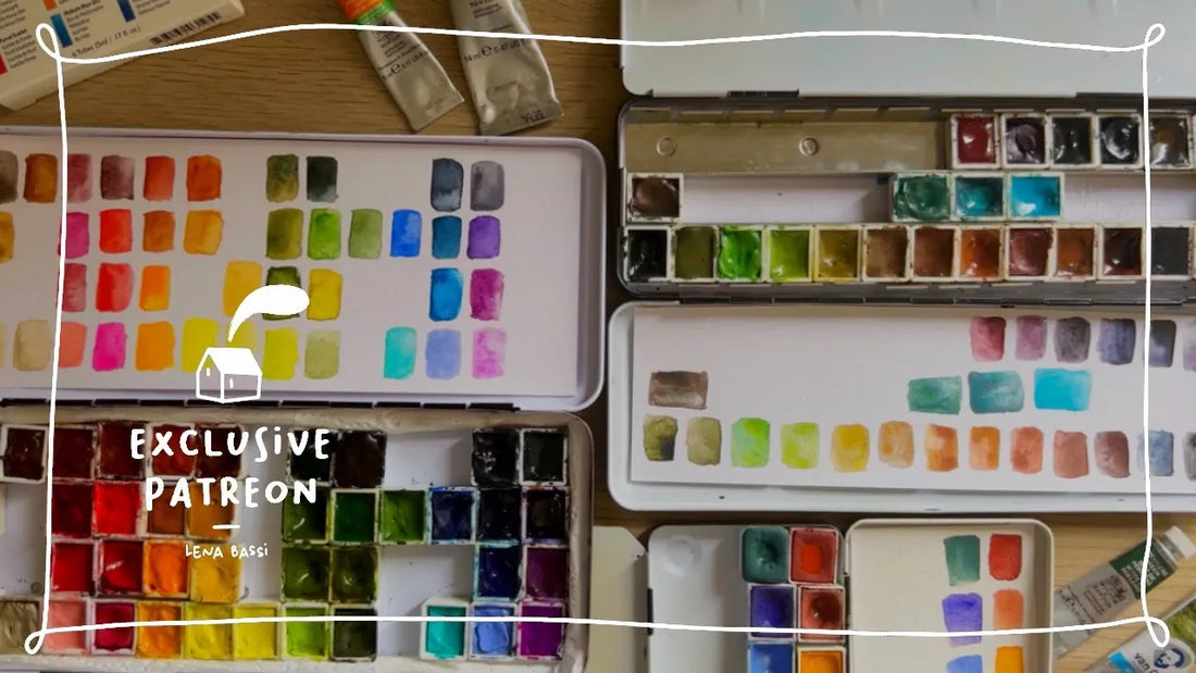Je réagence mes aquarelles | EXCLUSIVE PATREON MEMBERS