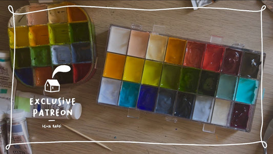 Je rempli ma nouvelle palette de gouache ! | EXCLUSIVE PATREON MEMBERS
