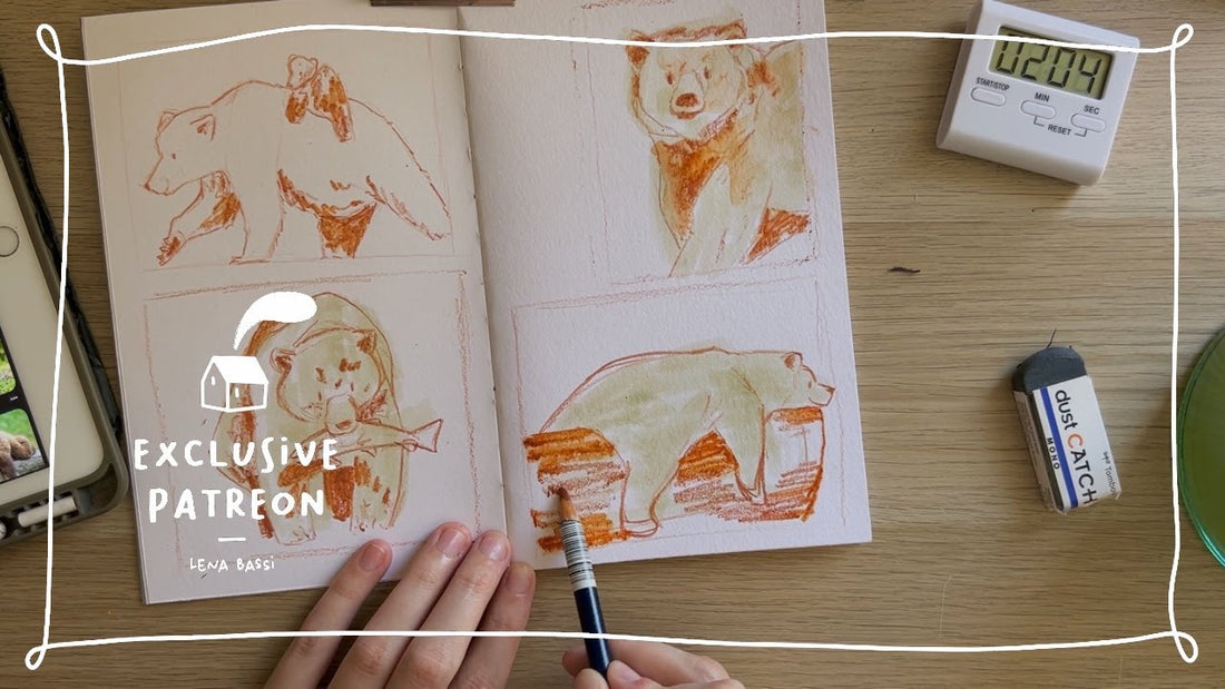 On dessine ensemble des ours en 5 min 🐻