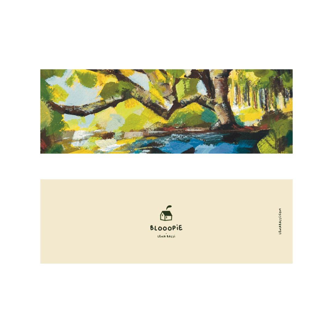 Arbres entremêlés Marque page