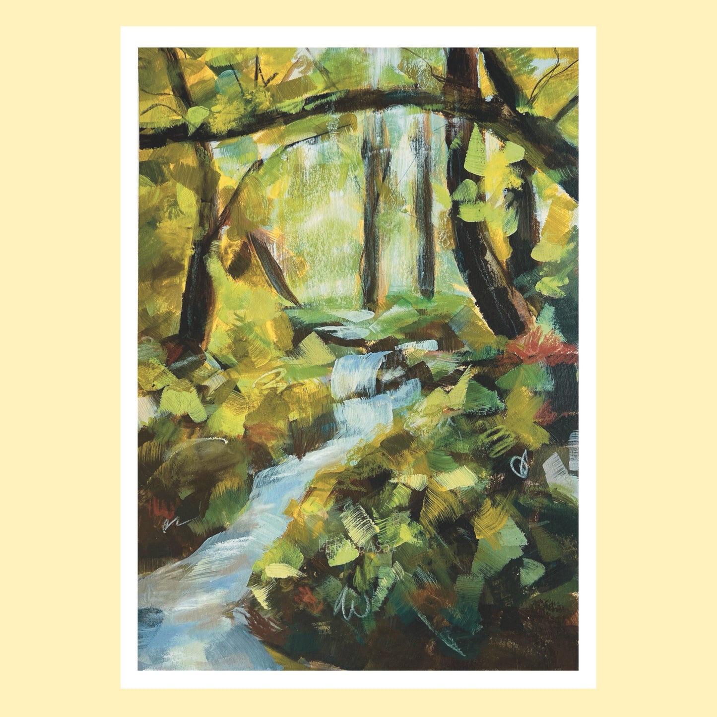 Au cœur du ruisseau A4 Print fine art