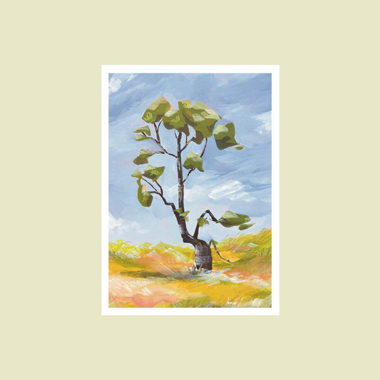 Arbre solo A6 Print fine art