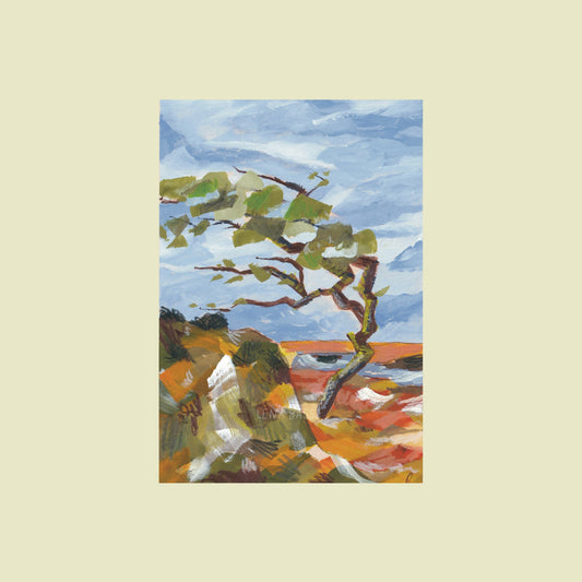 Arbre Rouge A6 Print