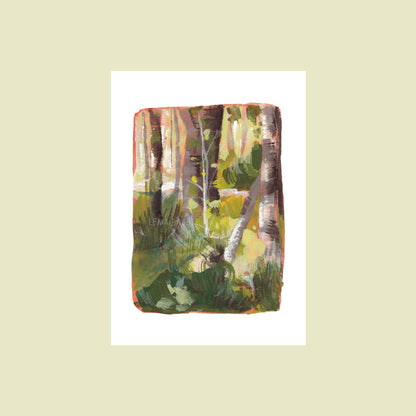 Fragments de forêts A6 Prints fine art