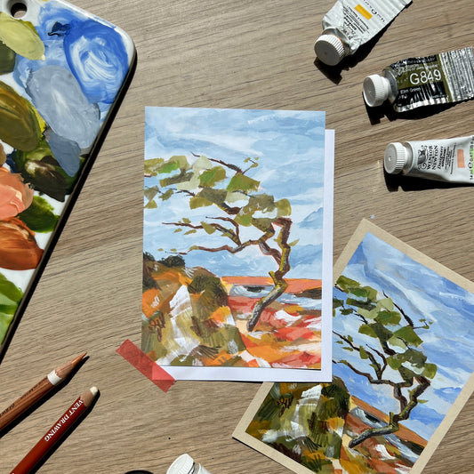 Arbre Rouge A6 Print