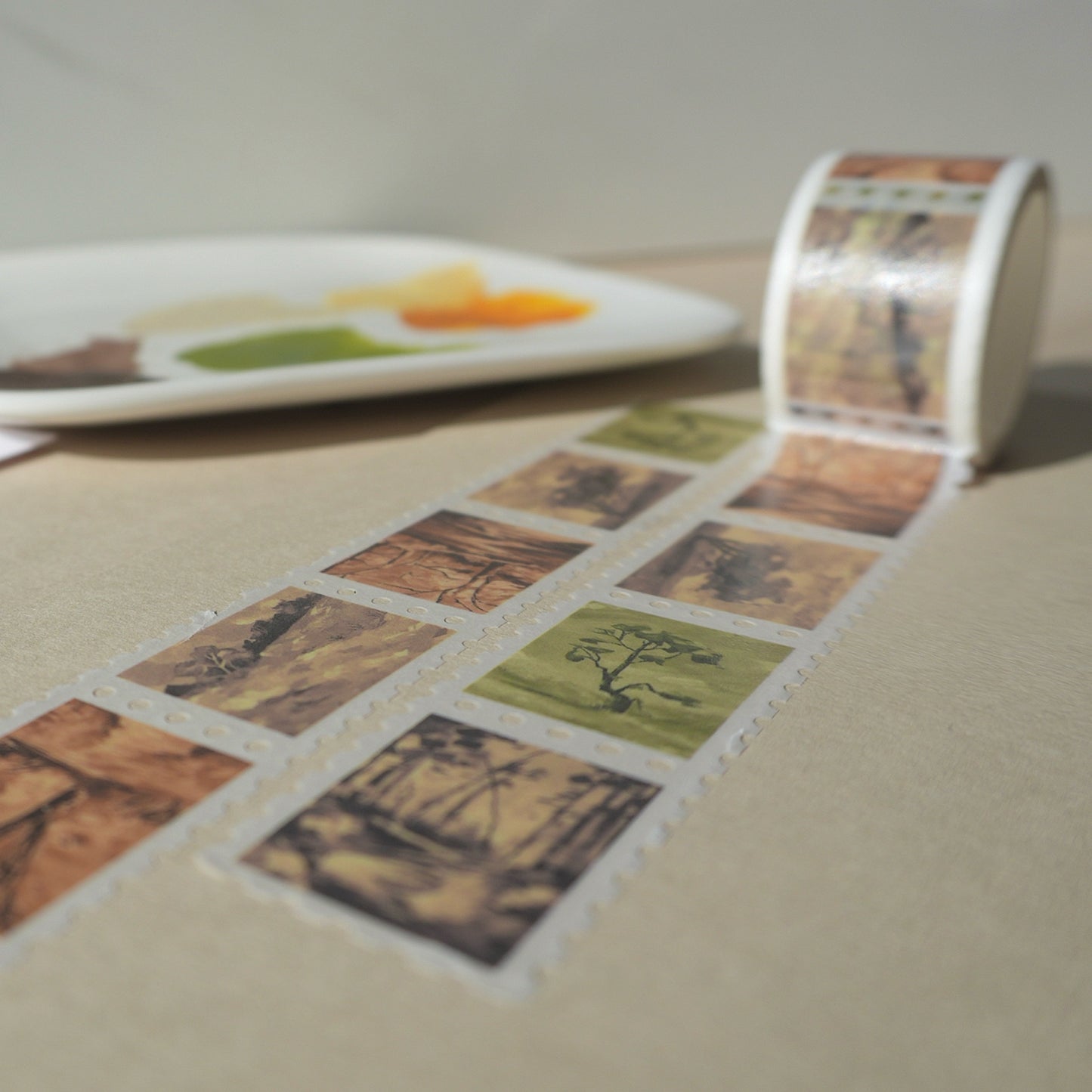 Washi tape timbre paysages - Papeterie