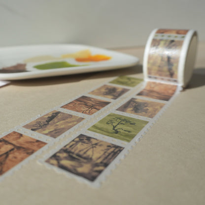 Washi tape timbre paysages - Papeterie
