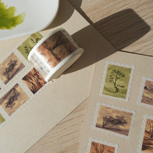 Washi tape timbre paysages - Papeterie