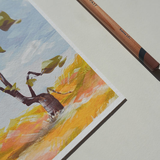 Arbre solo A6 Print fine art