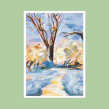 Arbre d’Hiver A5 Print fine art
