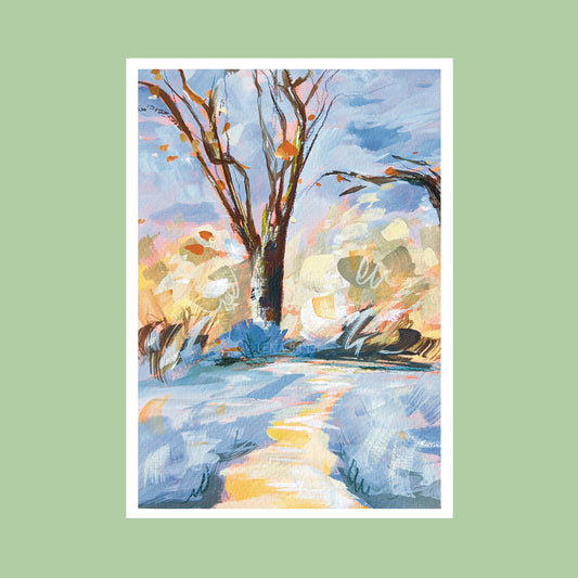 Arbre d’Hiver A5 Print fine art