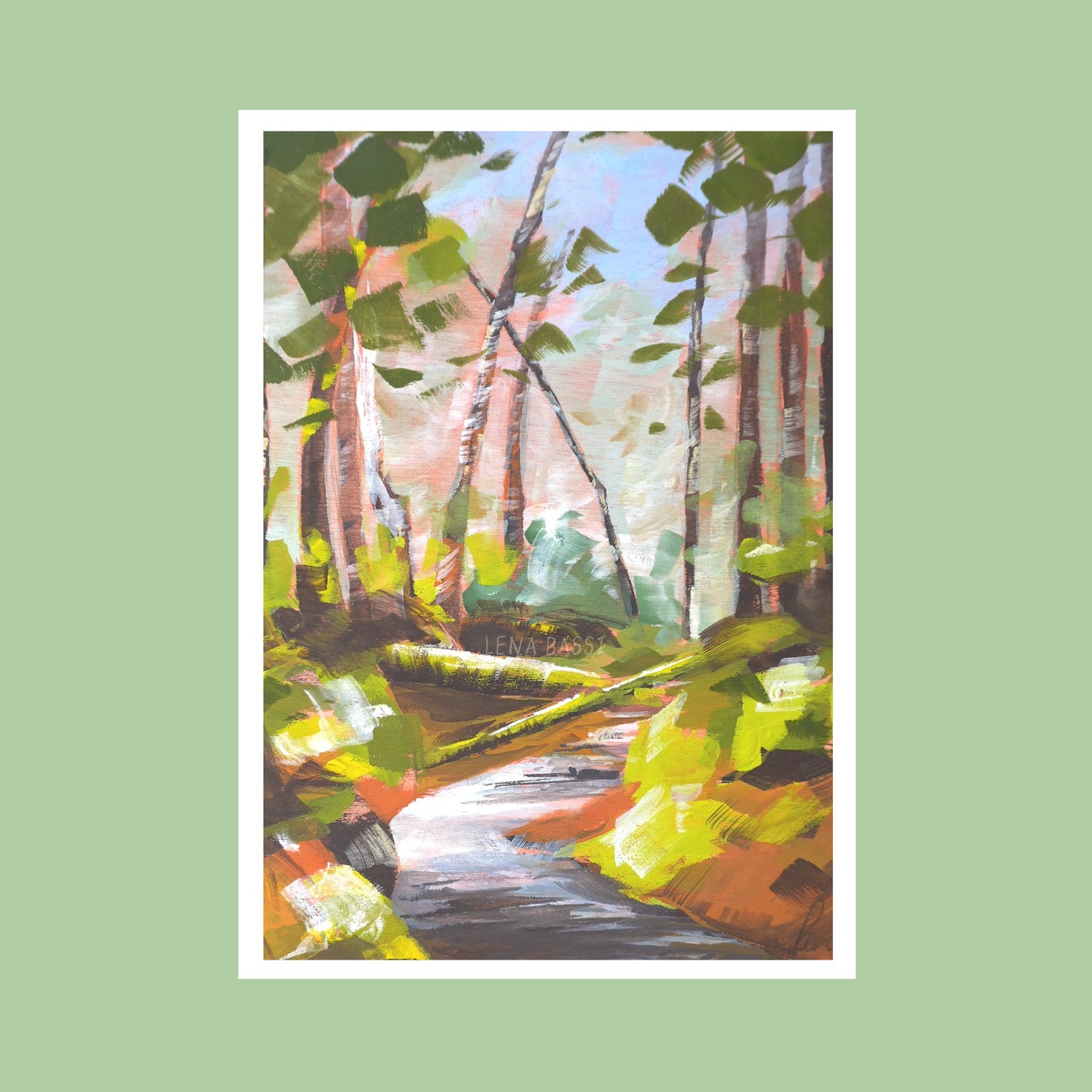Dans les bois A5 Print fine art