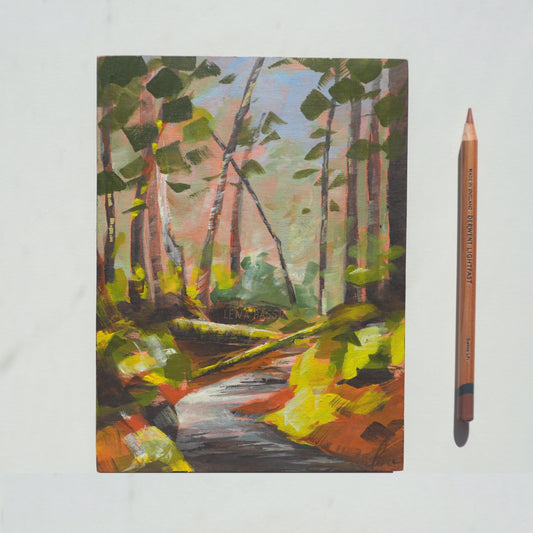 Dans les bois - Original sur bois